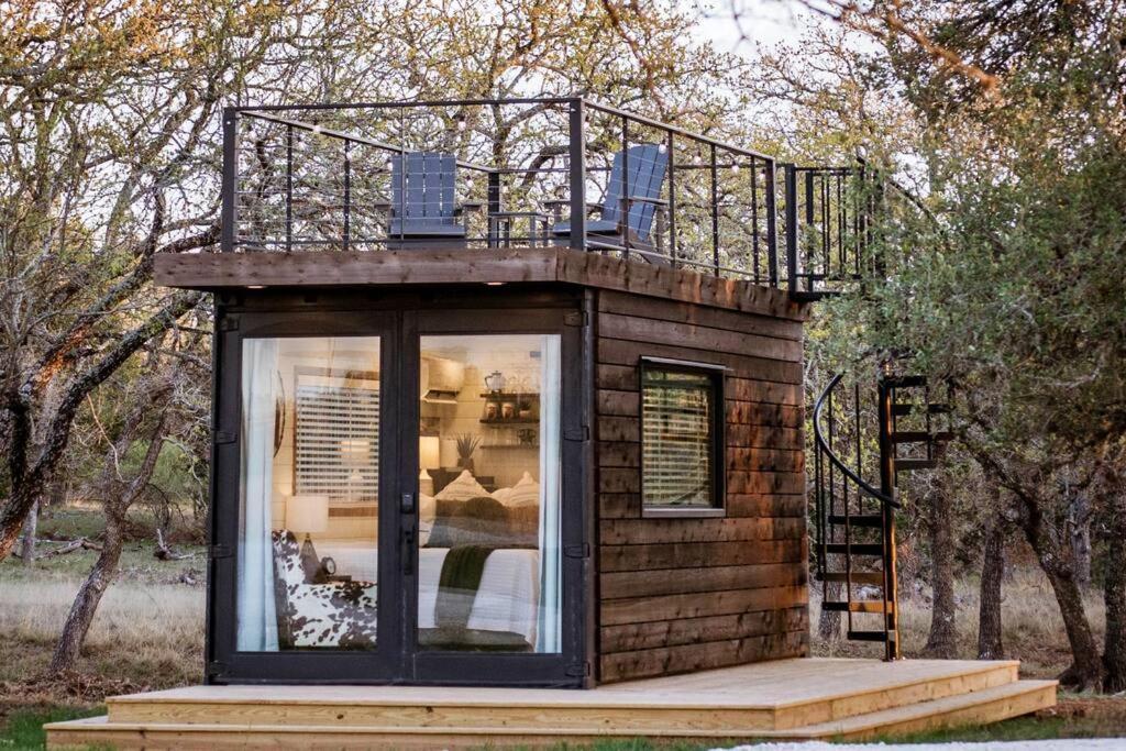 New The Lone Star Shipping Container Villa Fredericksburg Buitenkant foto