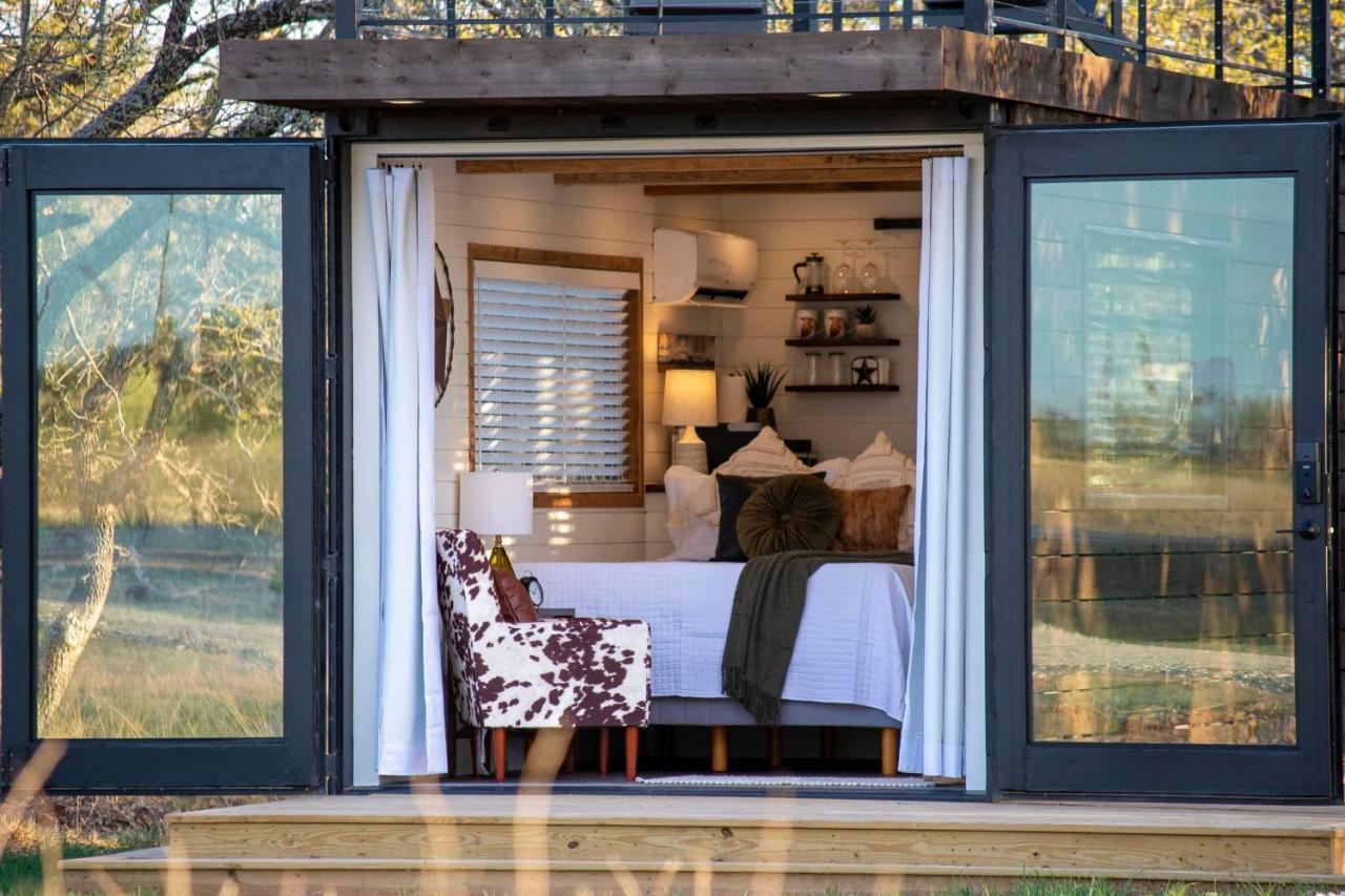 New The Lone Star Shipping Container Villa Fredericksburg Buitenkant foto